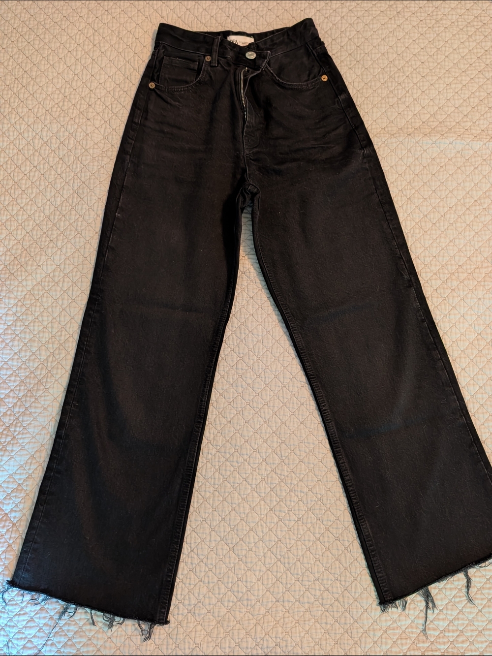 Zara Black Wide Leg Jeans